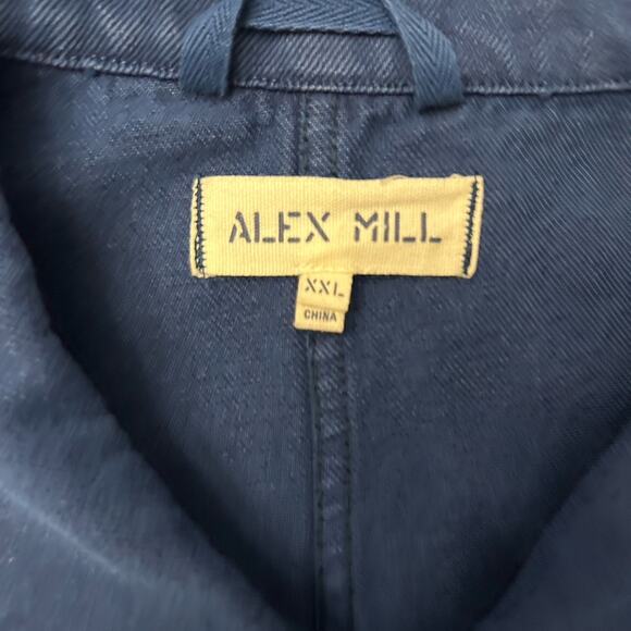 Alex Mill Britt Denim Women’s Work Jacket Black XXL 2XL Oversized Vintage Style - Picture 11 of 13